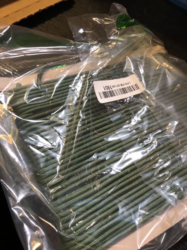 Photo 1 of 1000Ib Paracord Rope - 100ft / 200ft / 500ft / 1000ft 4mm,12 Strand Parachute Spool Cord,para Cord Lanyard for Camping,Hammock,Clothsline,Hiking,Fishing,Survival braceletand Survival - ArmyGreen 100FT