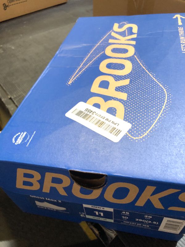 Photo 1 of Brooks Men’s Ghost Max 2 Neutral Running & Walking Shoe - Bright White/Bright White - 11 Wide