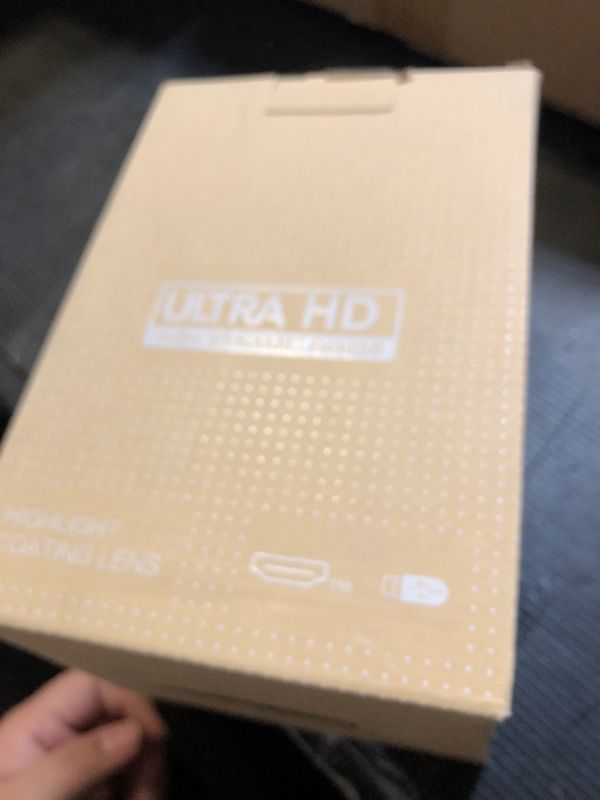 Photo 1 of Mini Projector, Support 4K 1080P Portable Projector with Dual Band WIFI6 5G Wireless 5.2 Bluetooth Android 11, 200 ANSI Lumens, 180° Rotatable, Auto Keystone Correction,35"-130" Screen Video Projector