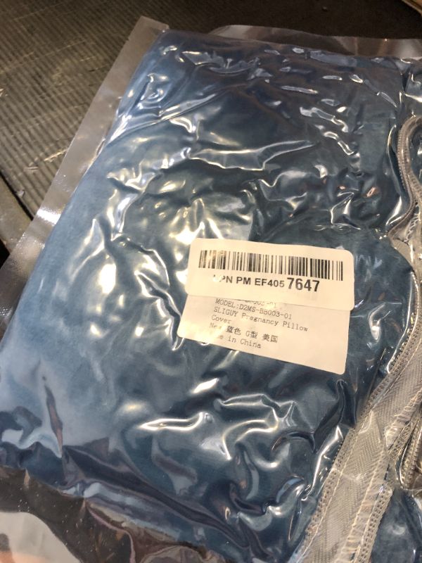 Photo 1 of SLIGUY Pregnancy Pillow Cover G Shaped, 57-Inch Replacement Pillowcase, Used for Maternity Pillows, 100% Velvet, Double Zipper Stretch Fabric, Super Soft, Universal Type, (G Blue)