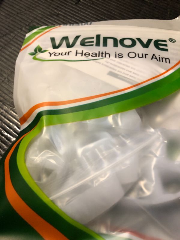 Photo 1 of Welnove Pack of 12 Bunion Corrector, Toe Separators with 2 Loops, Big Toe Spacer Suitable for Bunion and Overlap Toe (White)