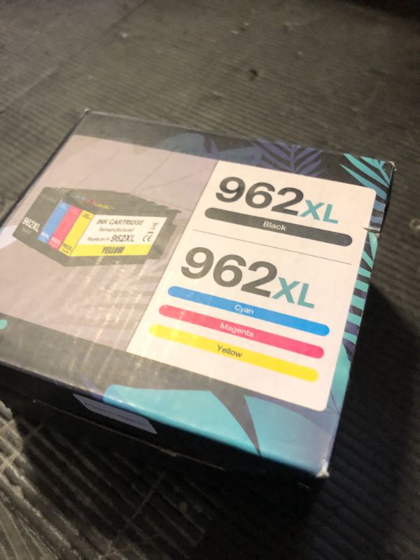 Photo 1 of 962XL Ink Cartridges Combo Pack Compatible for HP Ink 962 High Yield Work with HP OfficeJet Pro 9010 9012 9015 9020 9018 9025 9019Printers (4 Pack)