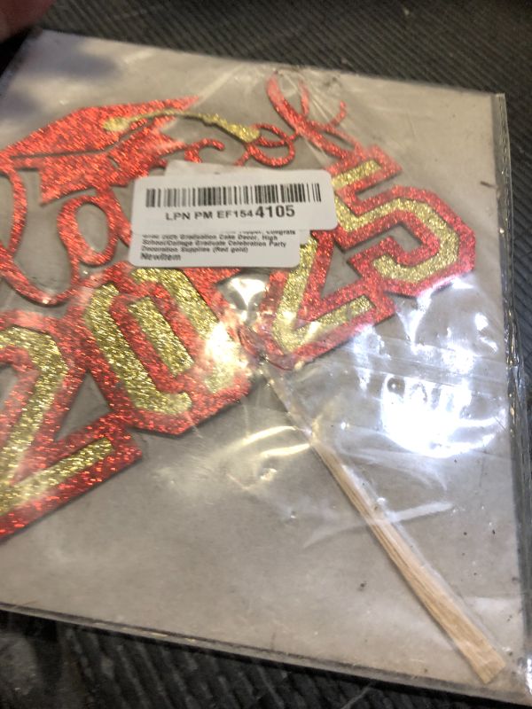 Photo 1 of YUINYO Glitter Class of 2025 Cake Topper, Congrats Grad 2025/Congrats Class of 2025/Congratulations, 2025 Graduation Party Decorations Supplies