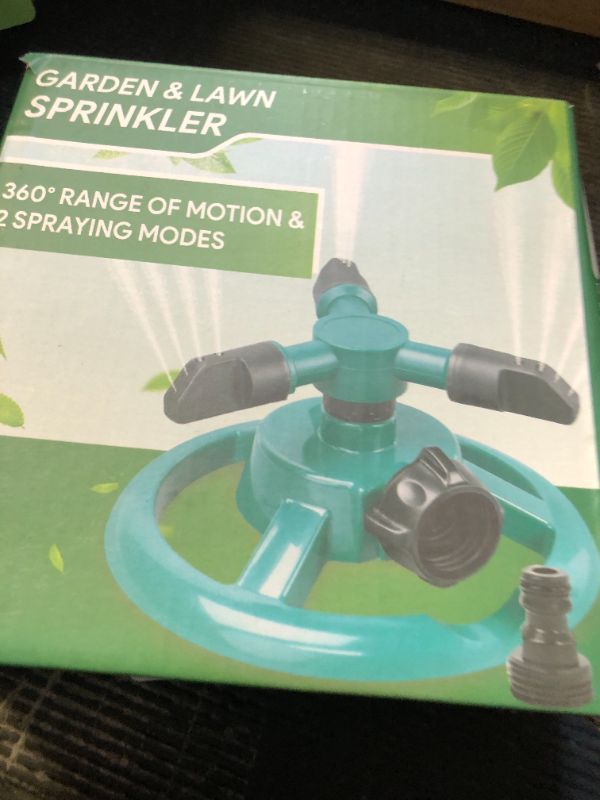 Photo 1 of Sprinklers for Yard, Water Sprinkler for Lawn, 360 Degree Rotating Lawn Sprinkler for Yard Large Area, Yard Sprinklers for Kids, Pets Playing