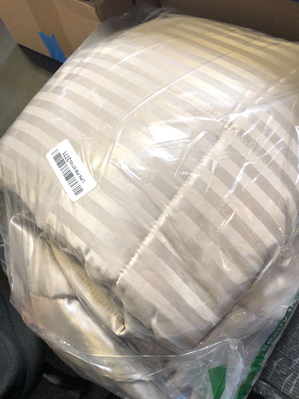 Photo 1 of downluxe King Size Blanket with Satin Trim, Lightweight Down Alternative King Blanket for All Season, Machine Washable (Sand, 108 x 90 Inch)