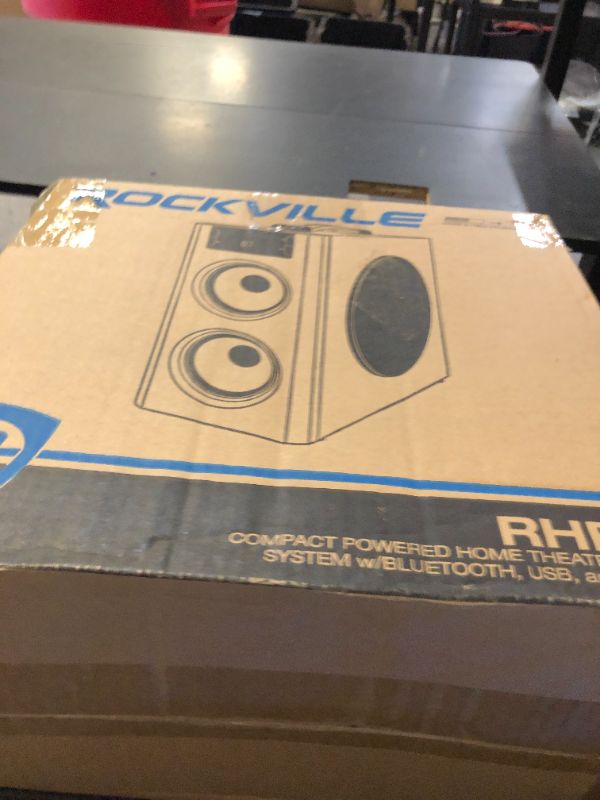 Photo 1 of Rockville RHB70 Home Theater Compact Powered Speaker System, Bluetooth/USB/FM, 4" Subwoofer, 2 Full-Range Drivers, Perfect for Home Entertainment and Office Audio