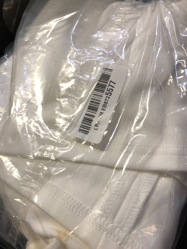 Photo 1 of IHOT Women Sexy V Neck Ruched Bodycon Short Dress Sleeveless Sheath Club Night Out Wedding Guest Party Cocktail Mini Dresses with Asymmetric Hem White Small