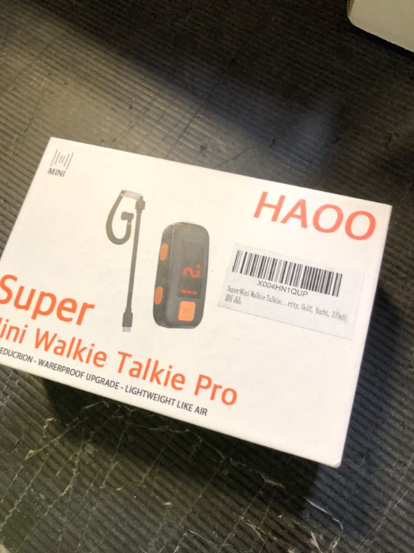 Photo 1 of Super Mini Walkie Talkies Pro with Waterproof, Two Way Radio with Earpieces for Adults, Small Walkie Talkie for Outdoor, Hiking, Baseball, Restaurant, Security, Golf, Yacht, 3 Pack