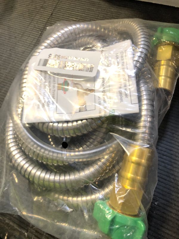 Photo 1 of Beaulife 304 Stainless Steel Metal Garden Hose Connector 10 Feet Short Garden Water Hose Extension Extender, Drinking Water Hose Lead and BPA Free