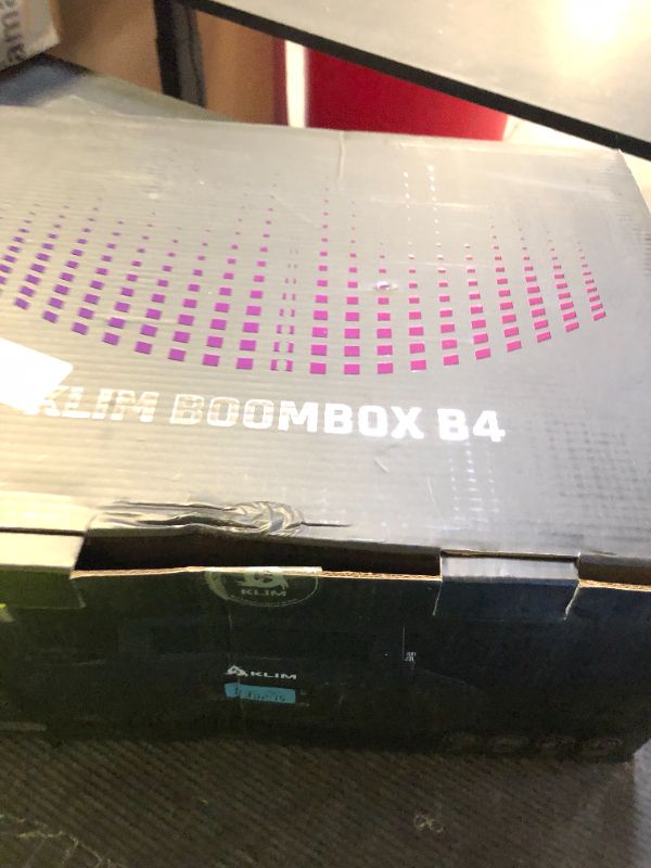 Photo 1 of KLIM Boombox B4 CD Player Portable Audio System - New - AM/FM Radio with CD Player MP3 Bluetooth AUX USB - Wired & Wireless Mode Rechargeable Battery - Remote Control Autosleep Digital EQ
