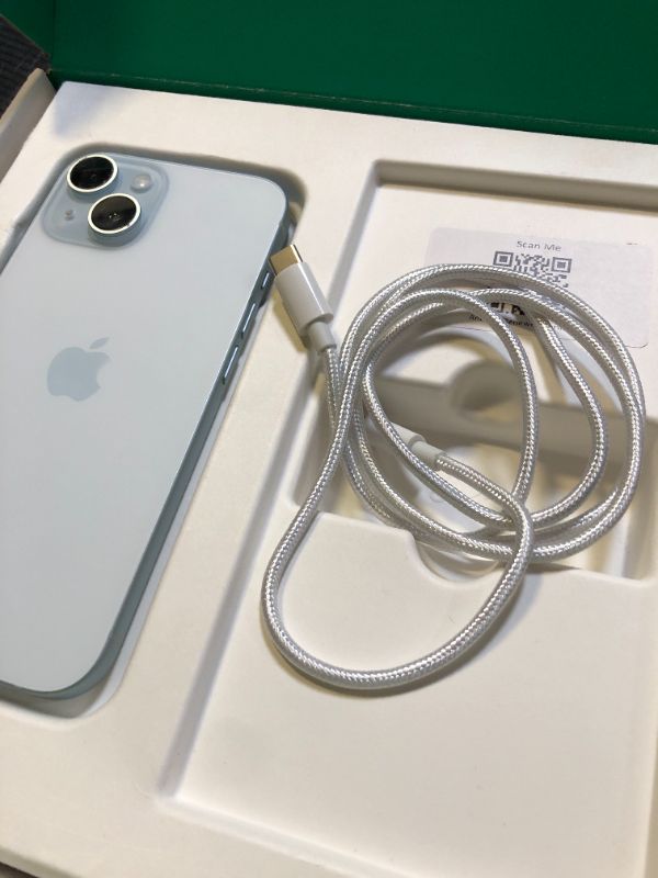 Photo 1 of Apple iPhone 15, 128GB, Blue - Unlocked (Renewed Premium)