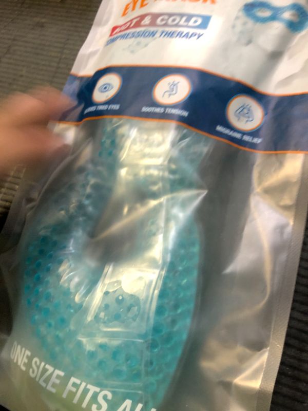 Photo 1 of USA Merchant - 2 Redesigned Therapeutic Spa Gel Bead Eye Masks - Hot/Cold Reusable Ice Packs with Flexible Beads - Compress Therapy for Puffy Eyes, Dark Circles, Headaches, Migraines, Stress Relief