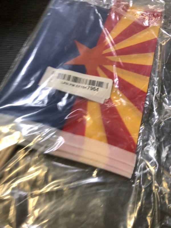 Photo 1 of TSMD Arizona AZ State Flag on Wood Stick Small Mini Hand Held Flags,5x8 Inch,12 Pack
