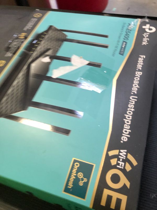 Photo 1 of TP-Link AXE5400 Tri-Band WiFi 6E Router (Archer AXE75)- Gigabit Wireless Internet Router, ax Router for Gaming, VPN Router, OneMesh, WPA3, Black