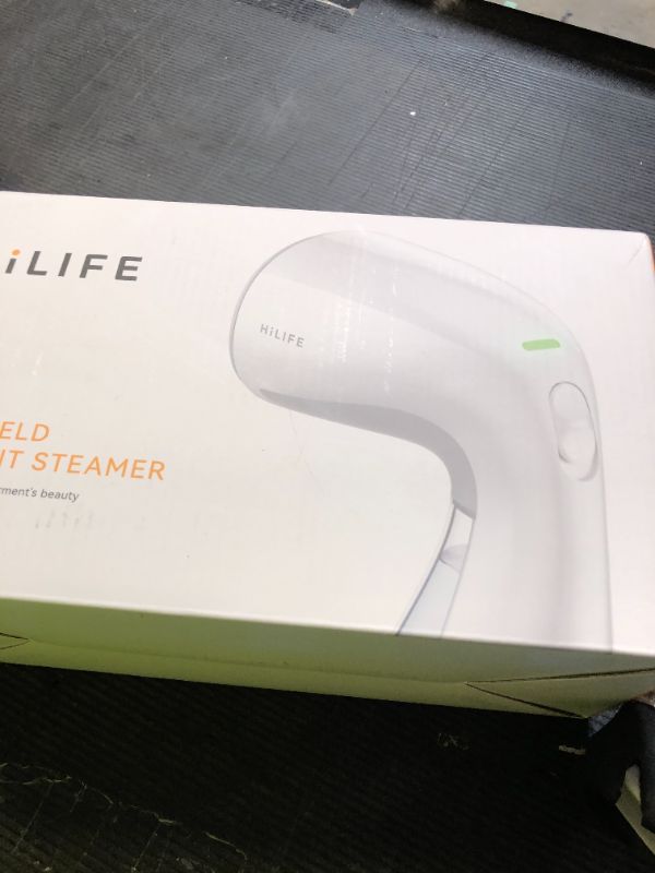 Photo 1 of HiLIFE Steamer for Clothes, Handheld Clothes Steamer with Large 300ml Tank, 1100W Clothing Steamer, Fabric Wrinkle Remover, Portable & Compact Travel Size Garment Steamer ONLY FOR 120V (White)