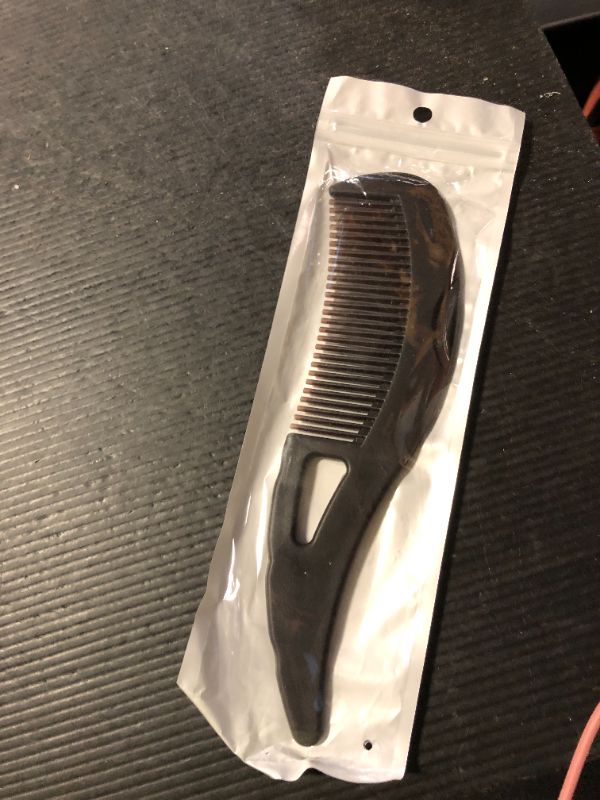 Photo 1 of Dandruff Comb Fine Tooth Scalp Detox Comb Lice for Women, Men & Kids Stainless Steel Scalp Detoxing, Sweep & Massage Hair Brush Tool for Hair Care (Brown)