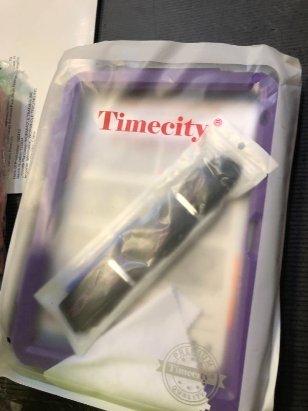 Photo 1 of timecity for iPad (A16) 11th/ 10th Generation Case 11''/ 10.9 Inch (2025/2022) - Heavy Duty Protective Cover with Screen Protector, Stand, Shoulder Strap & Pencil Holder | Kids-Friendly - Purple