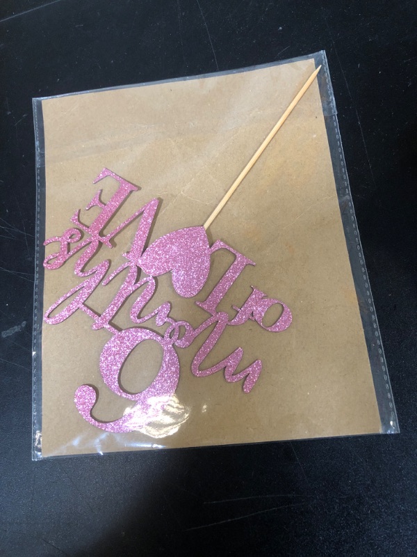 Photo 1 of 6 Months of Love Cake Topper - Rose Red Glitter 1/2 Birthday Baby Shower Party Decorations, First Birthday Cake Decoration, Baby's Half Year Old Birthday Party Supplies, Photo Booth Props