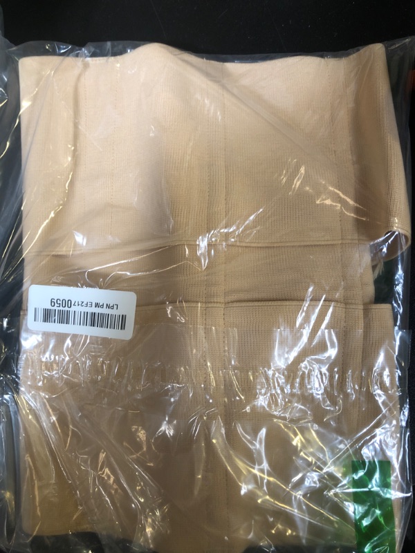 Photo 1 of Nebility Waist Trainer for Women Tummy Control Shapewear Segmented Body Shaper Workout Girdle Cincher Postpartum Recovery Belt (Medium, Beige)