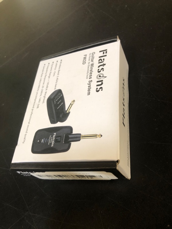 Photo 1 of FW2D Wireless Guitar System Exclusive Mute Plug, 2.4 GHz 18 Channel Wireless Guitar Transmitter Receiver, Cordless Guitar Transmitter Rechargeable USB C for Acoustic Electric Guitar, Bass, Ukulele etc