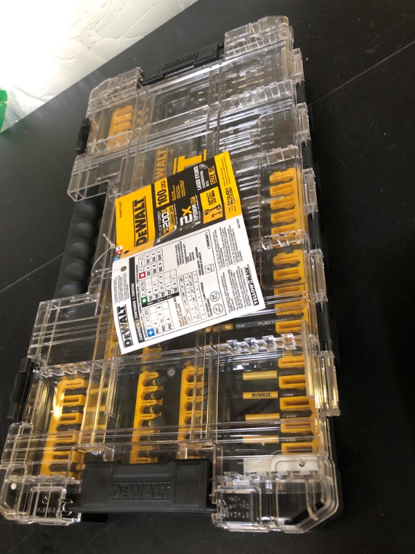 Photo 1 of DEWALT 100-Piece FLEX TORQ Drill/Driver Bit Set DWANGFT100SET