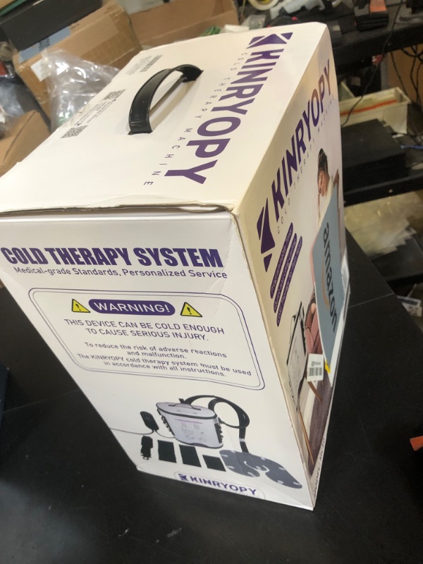 Photo 1 of Cold Therapy Machine with Programmable Timer, Portable Ice Machine for Knee After Surgery, Knee Replacement Recovery System, Cryotherapy Pain Relief w/Compression Pad for,Shoulder, Hip and Ankle