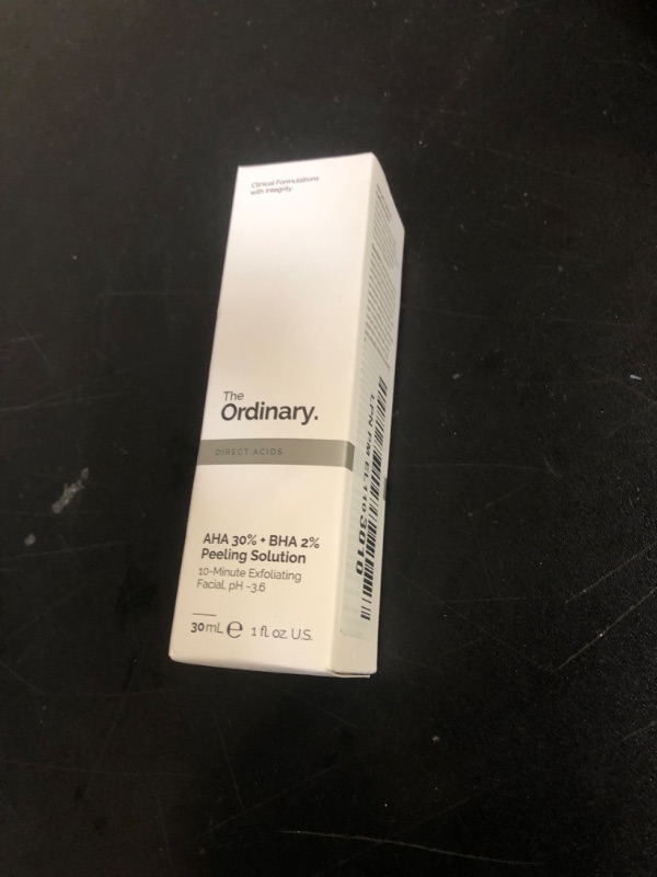 Photo 1 of The Ordinary AHA 30% + BHA 2% Peeling Solution, Advanced Exfoliating Peel for Brighter Skin, 1 Fl Oz