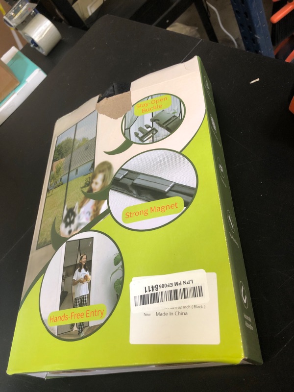 Photo 1 of Magnetic Screen Door - Fit for Door Size:36 x 82 Inch, Screen Itself Size:38"x83", Hands Free Mesh Partition,Heavy Duty Curtain Keeps Bugs Out, Frame Hook & Loop, Pet and Kid Friendly