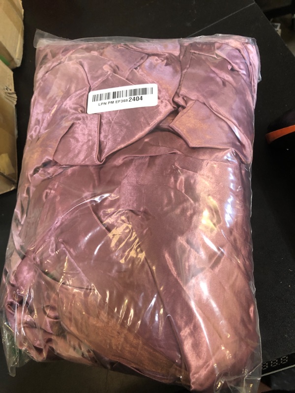 Photo 1 of MR&HM Satin Bed Sheets, Queen Size Sheets Set, 4 Pcs Silky Bedding Set with 15 Inches Deep Pocket for Mattress (Queen, Rose Taupe)