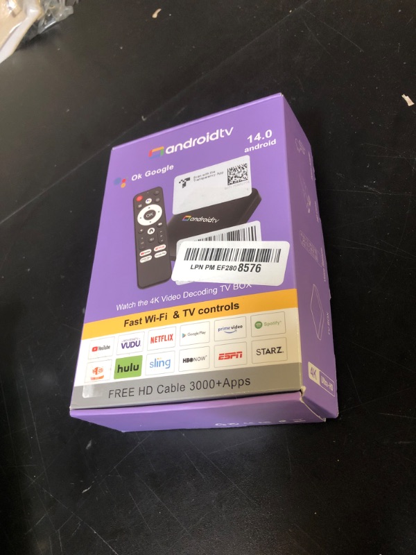 Photo 1 of H96 Max Android 14.0 TV Box 64bit 2GB RAM 16GB ROM Amlogic S905L3 100M Ethernet WiFi6 Dual-WiFi 2.4G/5G 4K BT5.x USB TV Box