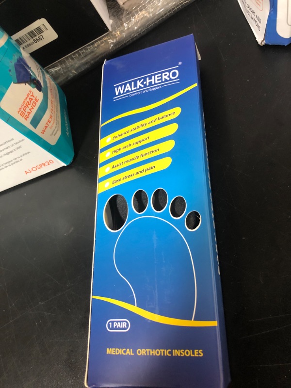 Photo 1 of Plantar Fasciitis Insoles for Men Women - Orthotics Inserts, Shoe Insoles Arch Support Flat Feet Inserts Work Boot Insoles for Standing All Day (Mens 8-8 1/2 | Womens 10-10 1/2)