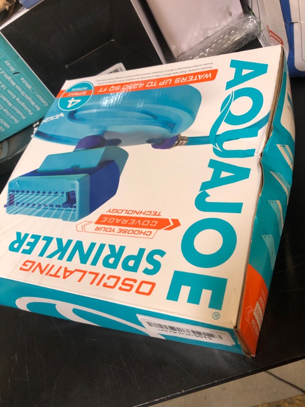 Photo 1 of Aqua Joe AJ-OSPR20 Mini Oscillating Sprinkler on Sled Base, Up to 4,250 Square-Foot Coverage