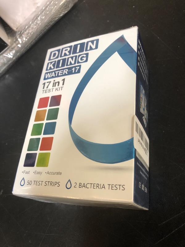 Photo 1 of AAwipes Drinking Water Test Strips 17 in 1 50 Strips + 2 Bacteria Tester Kits, Complete Water Testing Kits for Home, Well, Tap Water, City Water, Flood Water Testing Strips (K03-50)