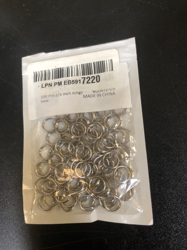 Photo 1 of Pawfly 100 Pack 2/5 Inch Mini Split Jump Ring with Double Loops Small Metal Rings Connectors for Jewelry Necklaces Bracelets Earrings Crafts Ornaments and DIY Arts