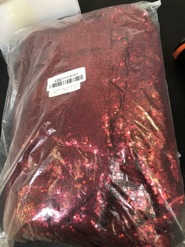 Photo 1 of JYFLZQ Burgundy Sequin Backdrop Curtains 10ft x 10ft 1 Panel Glitter Photo Booth Backdrops Sparkly Photography Background Drapes for Parties Wedding Bridal Showers