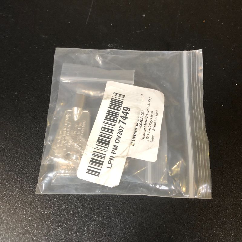 Photo 1 of Beaufan Metal Freezer Door Keys Fits Frigidaire, Kenmore & Electrolux Freezer Refrigerator Models, Compare to Part# 216702900, 297147700, 2 Pack Metal Freezer Door Keys & 1 Pack Key Chain