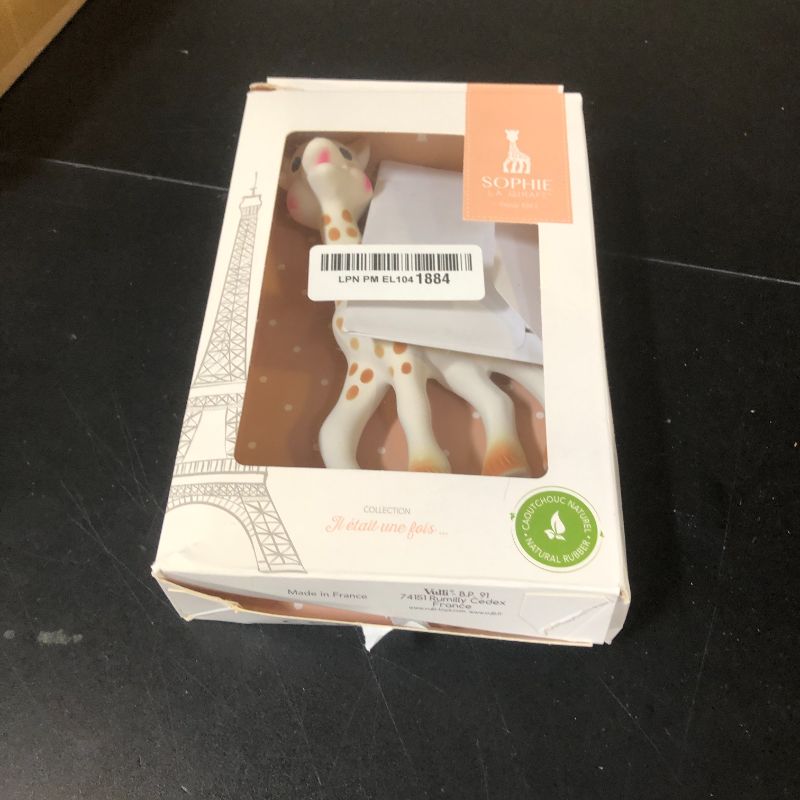 Photo 1 of Sophie la girafe | Handcrafted for 60 Years in France | 100% Natural Rubber | Designed for Teething Babies | Awaken All 5 Senses | Easy to Clean | Pack of 1
