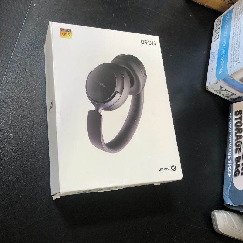 Photo 1 of Picun NC60 Hybrid Active Noise Cancelling Headphones, Foldable Wireless Over Ear Bluetooth 5.4 Headphones, 80H Playtime, Transparency Mode, Stereo Bass, Custom EQ via App for Travel Home Black