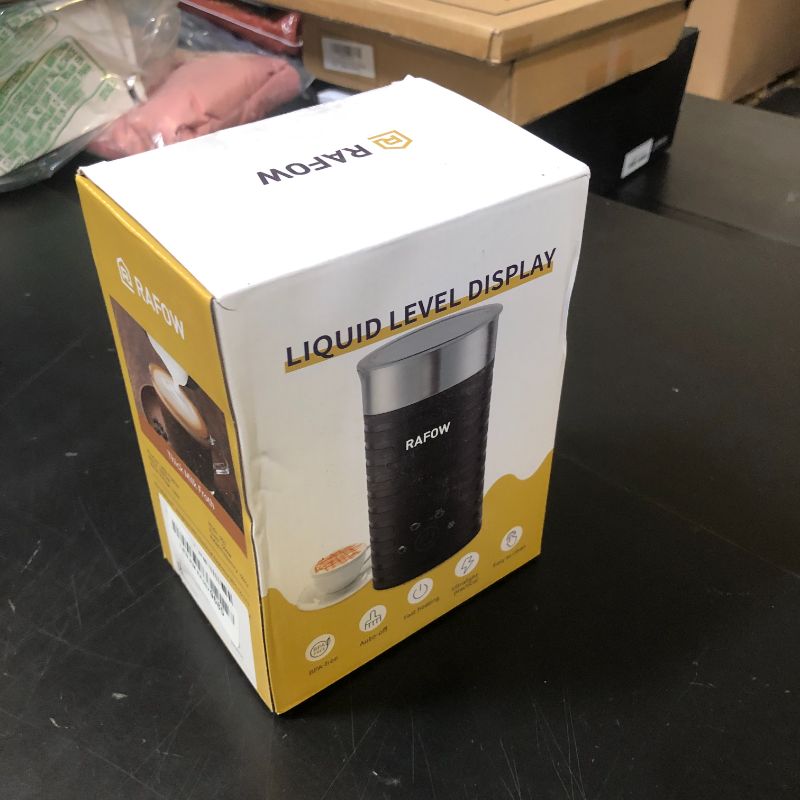 Photo 1 of 4 In 1 Electric Milk Frother Steamer - Hot and Cold Coffee Foam Froth Maker 350ml/12oz, Automatic Milk Warmer Foamer for Latte, Cappuccinos, Macchiato, Chocolate