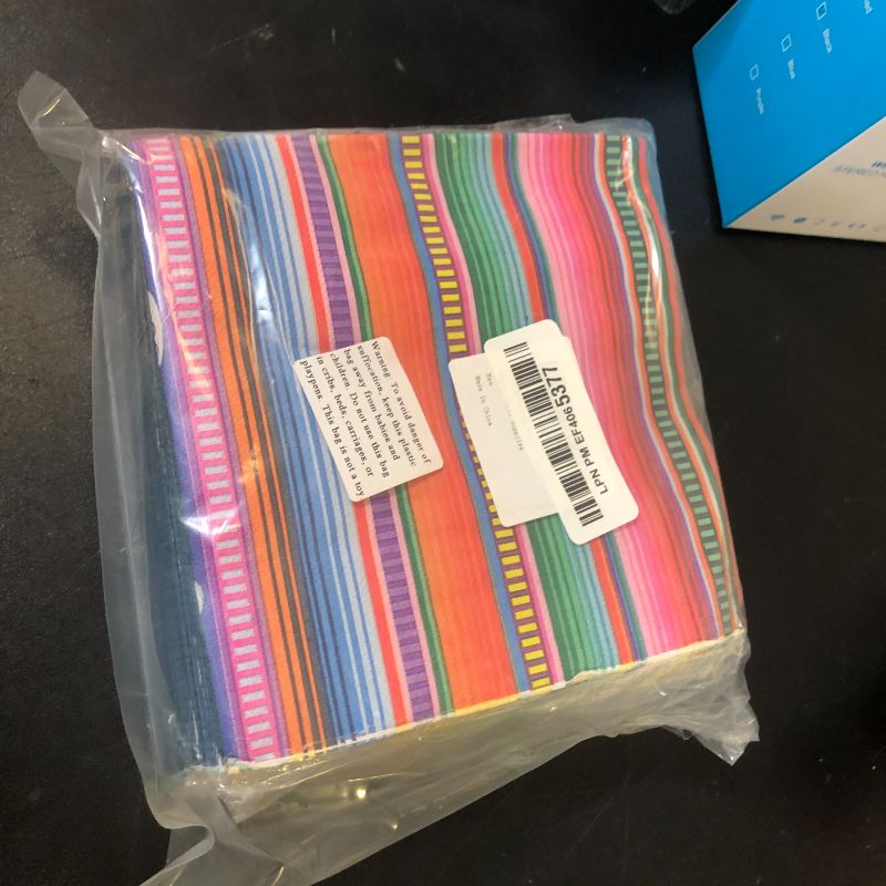 Photo 1 of 100 PCS Mexican Fiesta Napkins Mexican Paper Luncheon Napkins Mexico Disposable Party Napkin for Cinco De Mayo Fiesta Themed Birthday Dinner Party Decorations