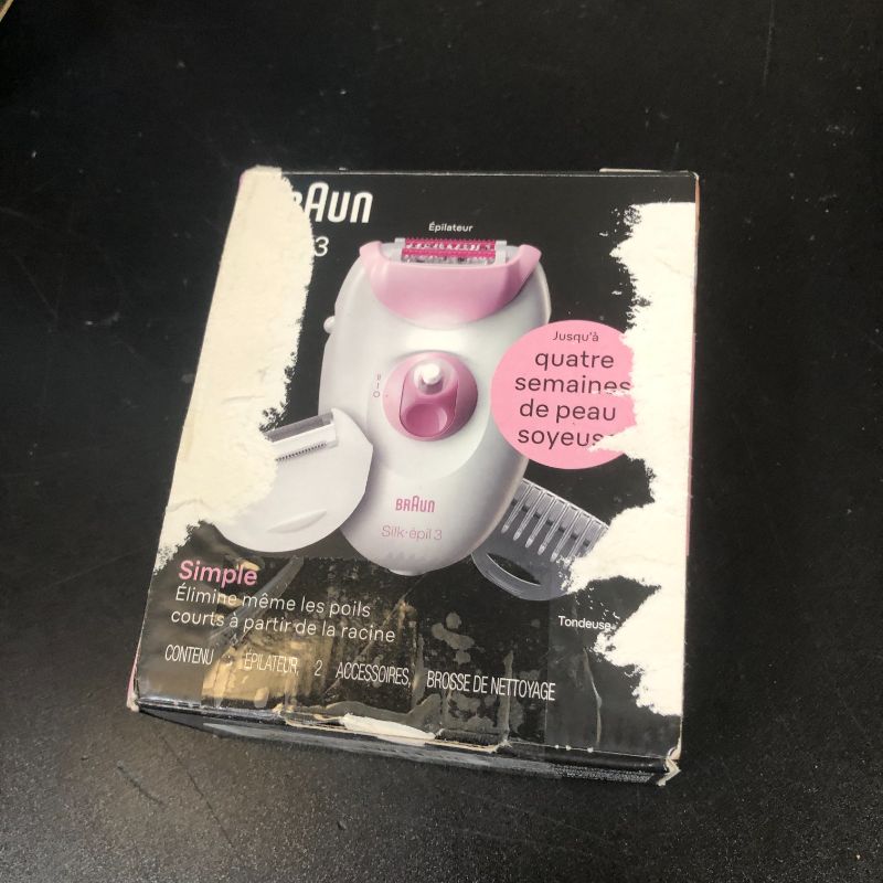 Photo 1 of Braun Epilator Silk-epil 3 3-270, Hair Removal Device, Epilator for Women, Shaver & Trimmer, Hair Removal