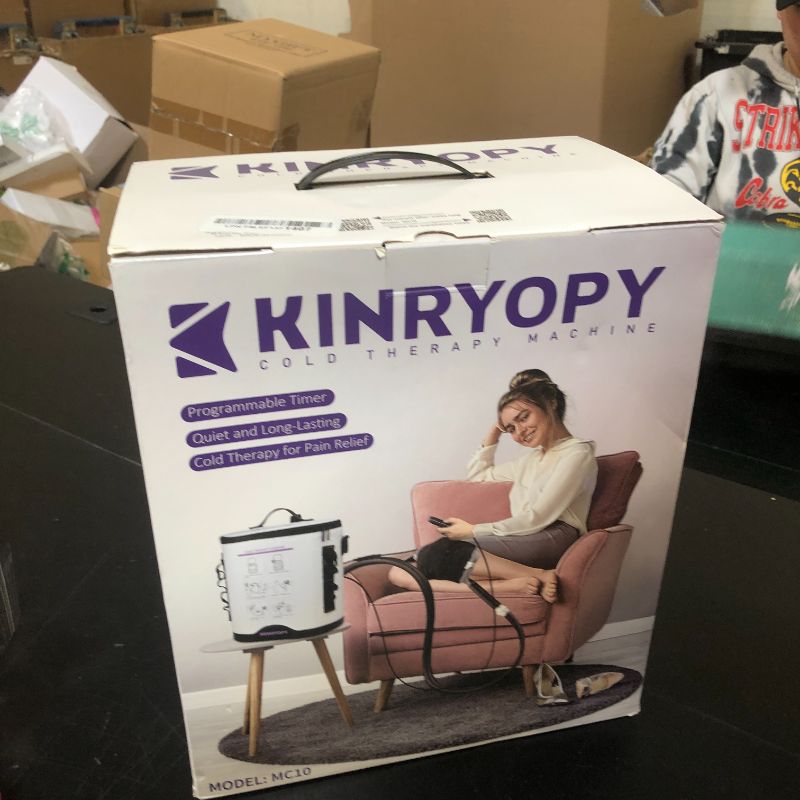 Photo 1 of Cold Therapy Machine with Programmable Timer, Portable Ice Machine for Knee After Surgery, Knee Replacement Recovery System, Cryotherapy Pain Relief w/Compression Pad for,Shoulder, Hip and Ankle