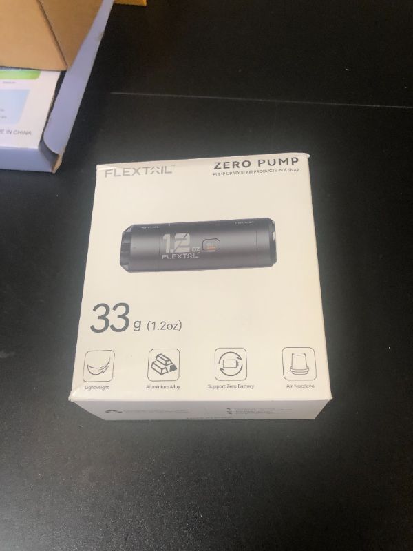 Photo 1 of FLEXTAILGEAR Zero Pump Air Pump for Inflatables, 1.2 oz Ultra-Mini Electric air Pump Portable Air Mattress Pump, Rechargeable Air Pump for Pool Floats Air Bed Air Mattress