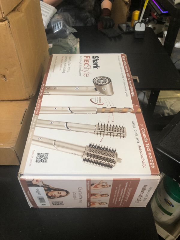 Photo 1 of Shark HD430 FlexStyle Air Styling & Drying System, Powerful Hair Dryer Brush & Multi-Styler with Auto-Wrap Curlers, Paddle Brush, Oval Brush, Concentrator Attachment, Stone