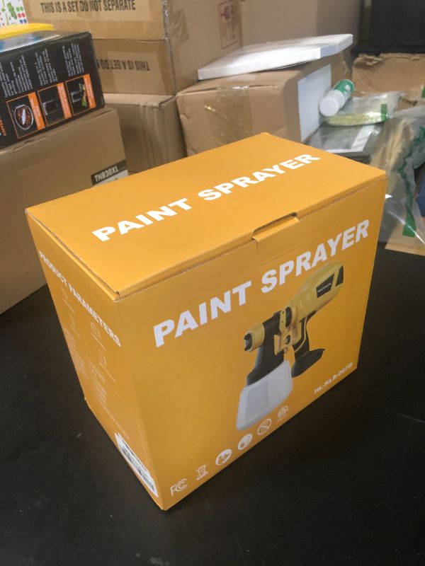 Photo 1 of Cordless Paint Sprayer Compatible with Dewalt 20V Max Battery(No Battery), Spray Paint Guns with 5 Copper Nozzles, Electric Spray Gun for House Painting, Paint Sprayers for Walls Indoor, Fence