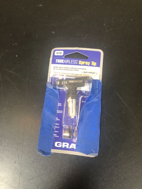Photo 1 of GRACO TrueAirless 619 Spray Tip,TRU619,Black, Silver