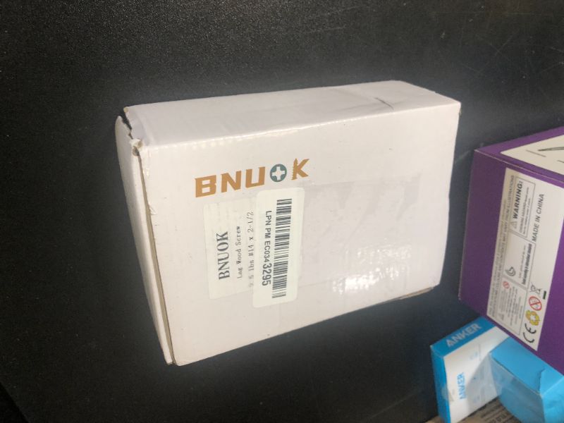 Photo 1 of BNUOK Lag Screws #14 x 2-1/2 Inch, (2.5lb, 122pcs) Heavy Duty Construction Structural Exterior Wood Timber Screws, Torx Drive Washer Head Rust Resistant Black Epoxy Coated, with T30 Star Bit