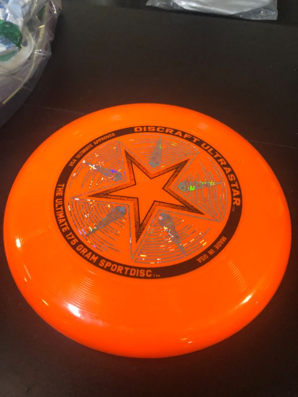 Photo 1 of Discraft 175 Gram Orange Ultrastar Sport Disc
