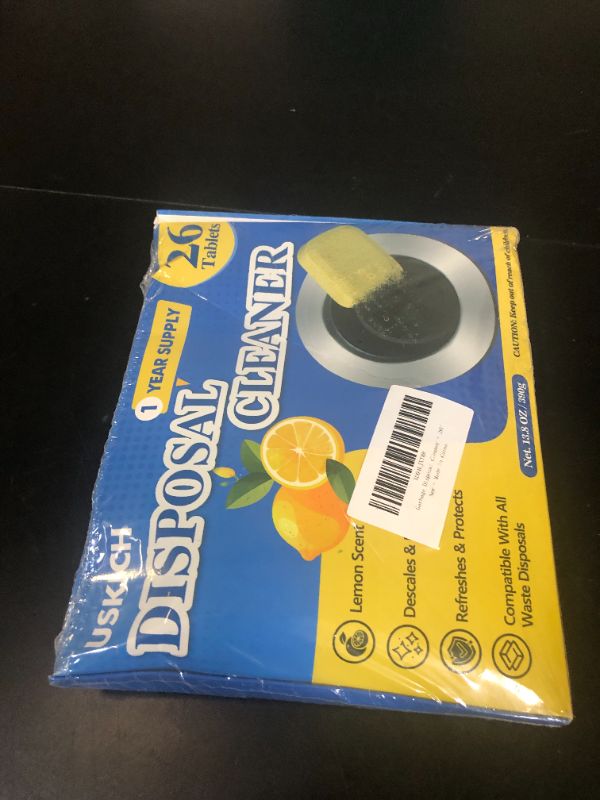Photo 1 of Garbage Disposal Cleaner Deodorizer Tablets 26Pack,XL Powerful Foaming Kitchen Sink Cleaners- Fresh Lemon Scented Disposal Cleaner, Natural Drain Garbage Disposer Cleaning- 1 Year Supply