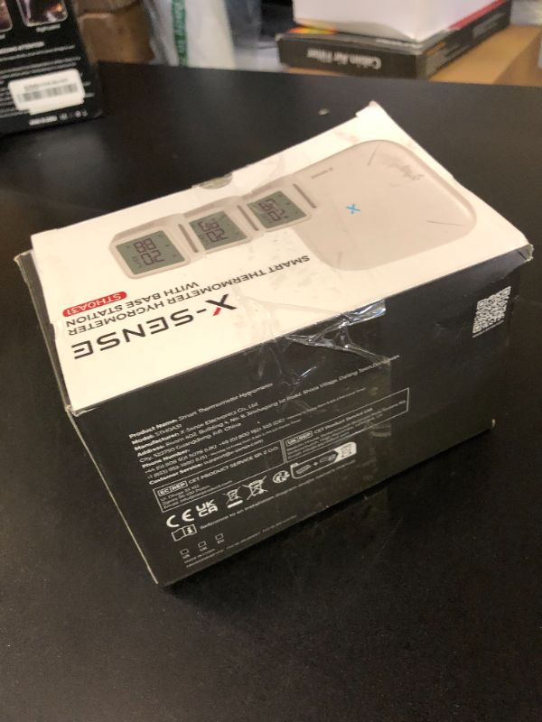Photo 1 of X-Sense WiFi Hygrometer Indoor Humidity with SBS50 Base Station, Smart Hygrometer Thermometer with App Notification, Temperature Sensor for Room Temperature Monitoring, 3 Sensors & 1 Base Station